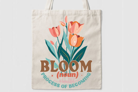 Bloom Noun a Beautiful Process of SVG