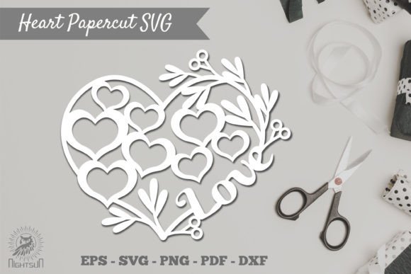 Floral Heart Papercut SVG 2 Review