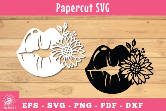 Floral Lips Papercut SVG 1 Review